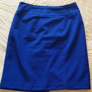 Cobalt pencil skirt